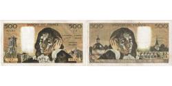 World Coins - France, 500 Francs, Pascal, 1969, Y.8, EF(40-45), Fayette:71.03, KM:156a