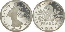 World Coins - Coin, France, Semeuse, 2 Francs, 1996, Paris, Proof / BE, , Nickel
