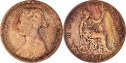 World Coins - Coin, Great Britain, 1/2 Penny, 1891
