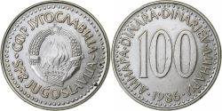 World Coins - Yugoslavia, 100 Dinara, 1986, Copper-Nickel-Zinc, , KM:114