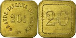 World Coins - Coin, France, Grande Taverne, Nancy, 20 Centimes, , Brass, Elie:115.1