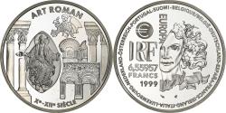 World Coins - France, 6.55957 Francs, Art Roman, 1999, Paris, Proof, Silver,