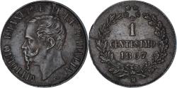 World Coins - Coin, Italy, Vittorio Emanuele II, Centesimo, 1867, Milan, , Copper