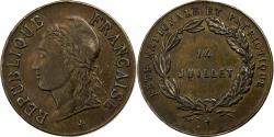 World Coins - France, Medal, Fête Nationale et Patriotique, Brass,