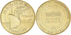 World Coins - France, Token, Cherbourg - Cité de la Mer - Le Titanic, 2018, MDP,