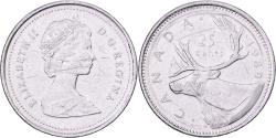 World Coins - Canada, Elizabeth II, 25 Cents, 1989, Royal Canadian Mint, Nickel,