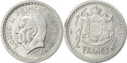World Coins - Coin, Monaco, Louis II, 2 Francs, Undated (1943), Poissy, , Aluminum