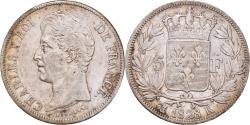 World Coins - Coin, France, Charles X, 5 Francs, 1828, Bordeaux, , Silver, KM:728.7