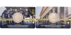 World Coins - Belgium, 2 Euro, 200 years of Ghent University, Coin card, 2017, Bi-Metallic