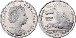 World Coins - Gibraltar, Elizabeth II, Crown, 2003, Copper-nickel, , KM:1052