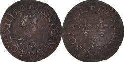 World Coins - Coin, France, Louis XIII, Denier Tournois, 1616, Paris, , Copper