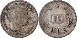 World Coins - Denmark, Christian IX, 10 Øre, 1874, Copenhagen, Billon,