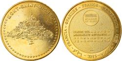 World Coins - France, Token, Tourist Token, 50/ Abbaye du Mont-Saint-Michel, 2015, Monnaie de