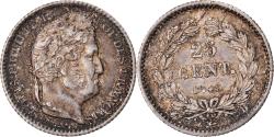 World Coins - Coin, France, Louis-Philippe, 25 Centimes, 1845, Rouen, , Silver