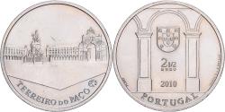 World Coins - Portugal, 2-1/2 Euro, Terreiro do Paço, 2010, Cupro Nickel,