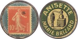 World Coins - Coin, France, Anisette Marie Brizard, timbre-monnaie 10 centimes,