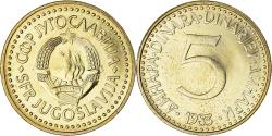 World Coins - Coin, Yugoslavia, 5 Dinara, 1983, , Nickel-brass, KM:88