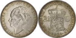 World Coins - Netherlands, Wilhelmina I, 2-1/2 Gulden, 1938, Silver, , KM:165