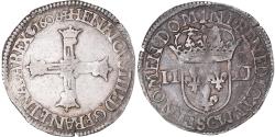 World Coins - Coin, France, Henri IV, 1/4 Ecu, 1606, Saint Lô, , Silver, Gadoury:596