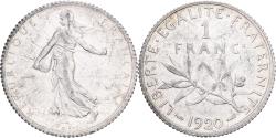 World Coins - France, Franc, Semeuse, 1920, Paris, Silver, , Gadoury:467, KM:844.1