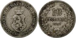 World Coins - Bulgaria, 10 Stotinki, 1906, , Copper-nickel, KM:25