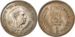 World Coins - INDIA-REPUBLIC, Rupee, 1989, Bombay, Copper-nickel, , KM:83.1