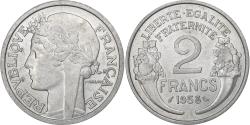 World Coins - France, 2 Francs, Morlon, 1958, Paris, Aluminum, , Gadoury:538b, KM:886a.1