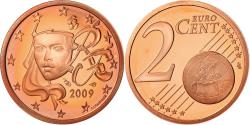 World Coins - France, 2 Euro Cent, 2009, Proof / BE, , Copper Plated Steel, KM:1283
