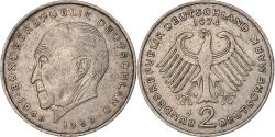 World Coins - Federal Republic of Germany, 2 Mark, 1974, Hambourg, Copper-Nickel Clad Nickel