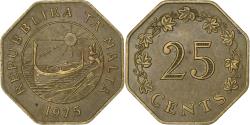 World Coins - Coin, Malta, 25 Cents, 1975, , Brass, KM:29