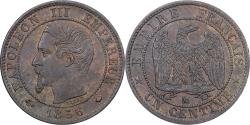 World Coins - Coin, France, Napoleon III, Centime, 1856, Marseille, Rare, , Bronze
