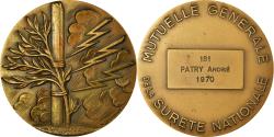 World Coins - France, Medal, Mutuelle Générale de la Sureté Nationale, 1970, Leognany
