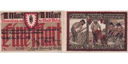 World Coins - Banknote, Germany, Wedel, 1 Mark, métier 1921-06-10, UNC(63) Mehl:1387.1a