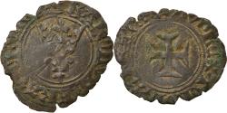 World Coins - Coin, France, Charles VI, Double Tournois, Niquet, Uncertain Mint,