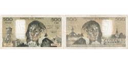 World Coins - France, 500 Francs, Pascal, 1987-01-22, F.255, VF(30-35)