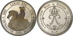 World Coins - France, Medal, Louis XIV, Dynastie des Bourbons, Copper-nickel,
