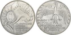 World Coins - GERMANY - FEDERAL REPUBLIC, 10 Mark, 1972, Hamburg, Silver, , KM:133