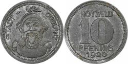 World Coins - Germany, Stadt Coblenz, 10 Pfennig, 1920, , Iron