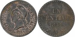 World Coins - France, Centime, Dupré, 1851, Paris, Copper, , Gadoury:84, KM:754