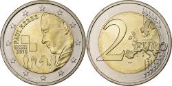 World Coins - Estonia, 2 Euro, Paul Keres, 2016, Vantaa, Bi-Metallic,