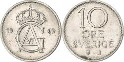 World Coins - Sweden, Gustaf VI, 10 Öre, 1969, Copper-nickel, , KM:835