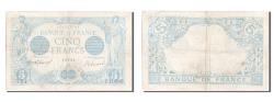 World Coins - Banknote, France, 5 Francs, 5 F 1912-1917 ''Bleu'', 1916, 1916-03-23, VF(30-35)