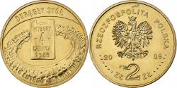World Coins - Poland, 2 Zlote, 2009, Warsaw, Brass, , KM:680