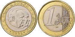 World Coins - Monaco, Rainier III, Euro, 2001, Monnaie de Paris, Bi-Metallic,