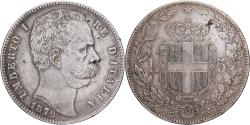World Coins - Coin, Italy, Umberto I, 5 Lire, 1879, Rome, Ottawa, , Silver, KM:20