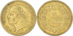 World Coins - Coin, France, Lavrillier, 5 Francs, 1945, Castelsarrasin,