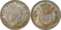World Coins - Spain, Juan Carlos I, 5 Pesetas, 1975 (77), Copper-nickel, , KM:807