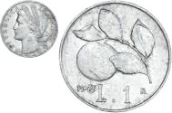 World Coins - Coin, Italy, Lira, 1949, Rome, , Aluminum, KM:87