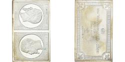 World Coins - France, Medal, Timbre, Napoléon III, Tête Bêche, 1981, Silver,