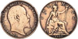 World Coins - Coin, Great Britain, Farthing, 1905